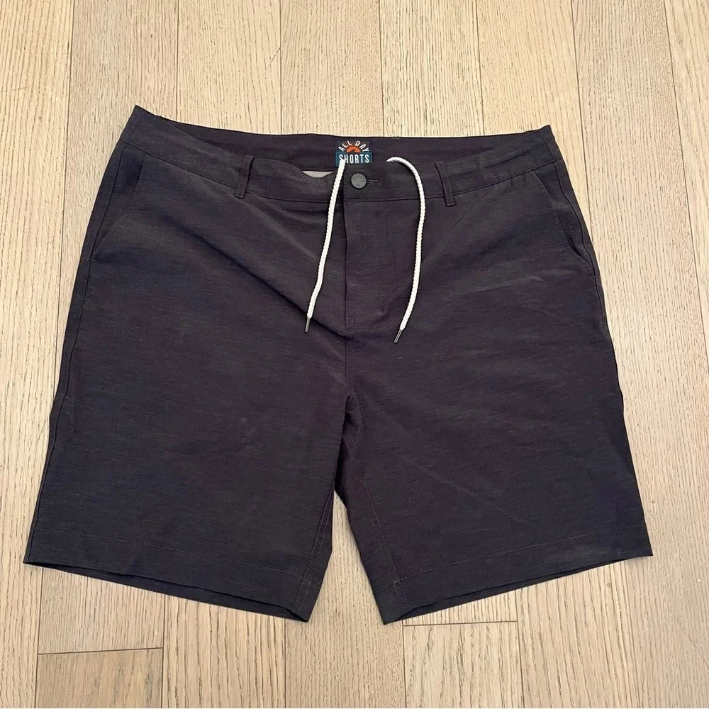 Faherty All Day Shorts Mens Size 38 Gray Hybrid Performance Stretch Breathable